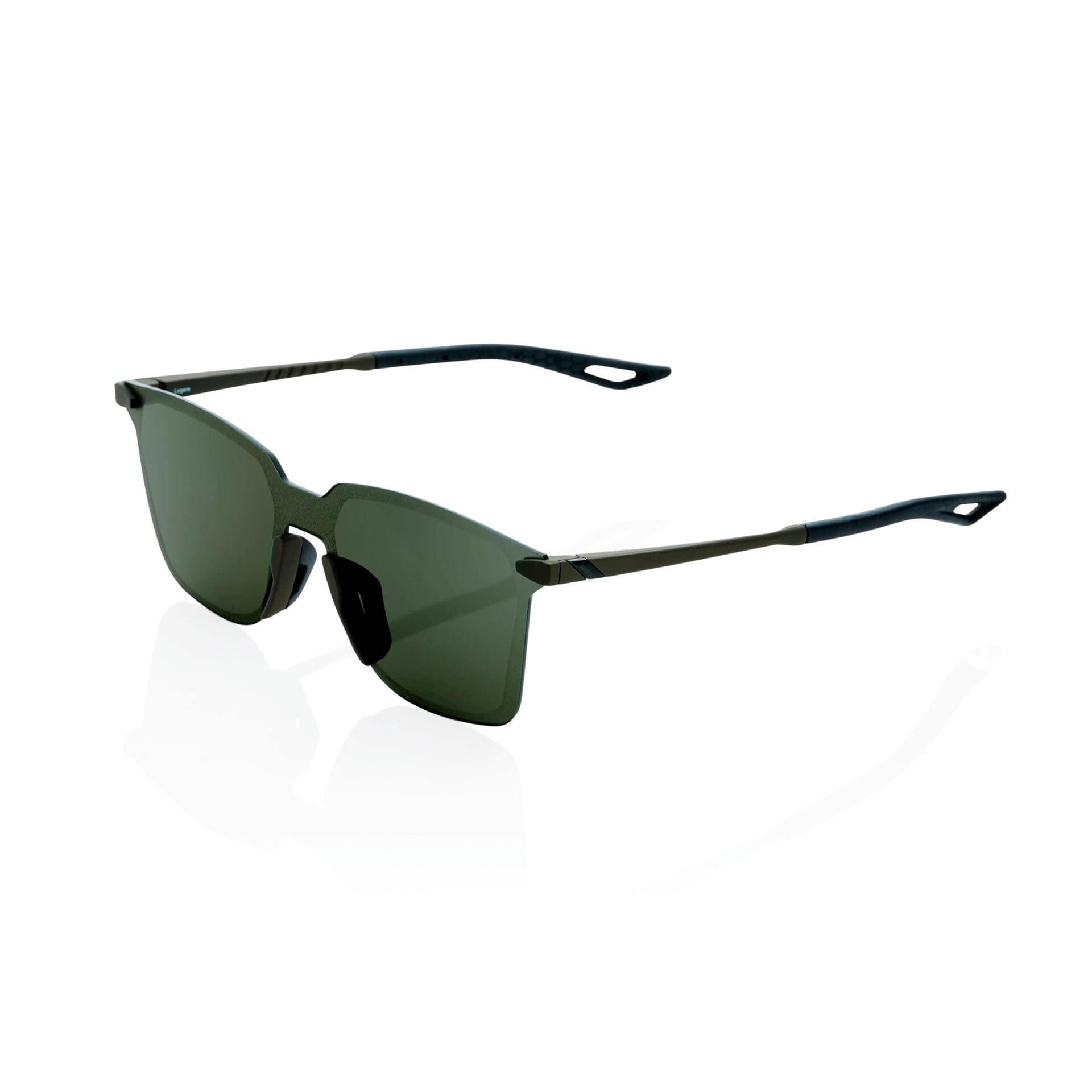 100 Percent Eyewear LEGERE SQUARE - Soft Tact Army Green - Grey Green