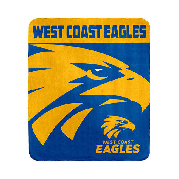 AFL Polar Fleece Rug West Coast Eagles