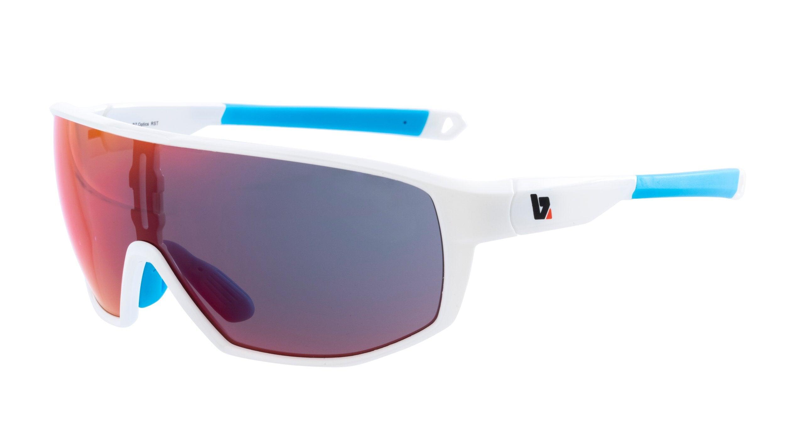 BZ Optics RST White/Blue HD Mirror Glasses
