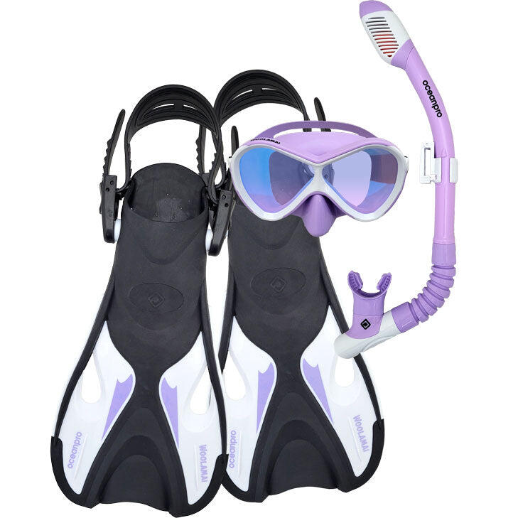 Ocean Pro Woolamai Jr Dry Mask Snorkel & Flipper sets