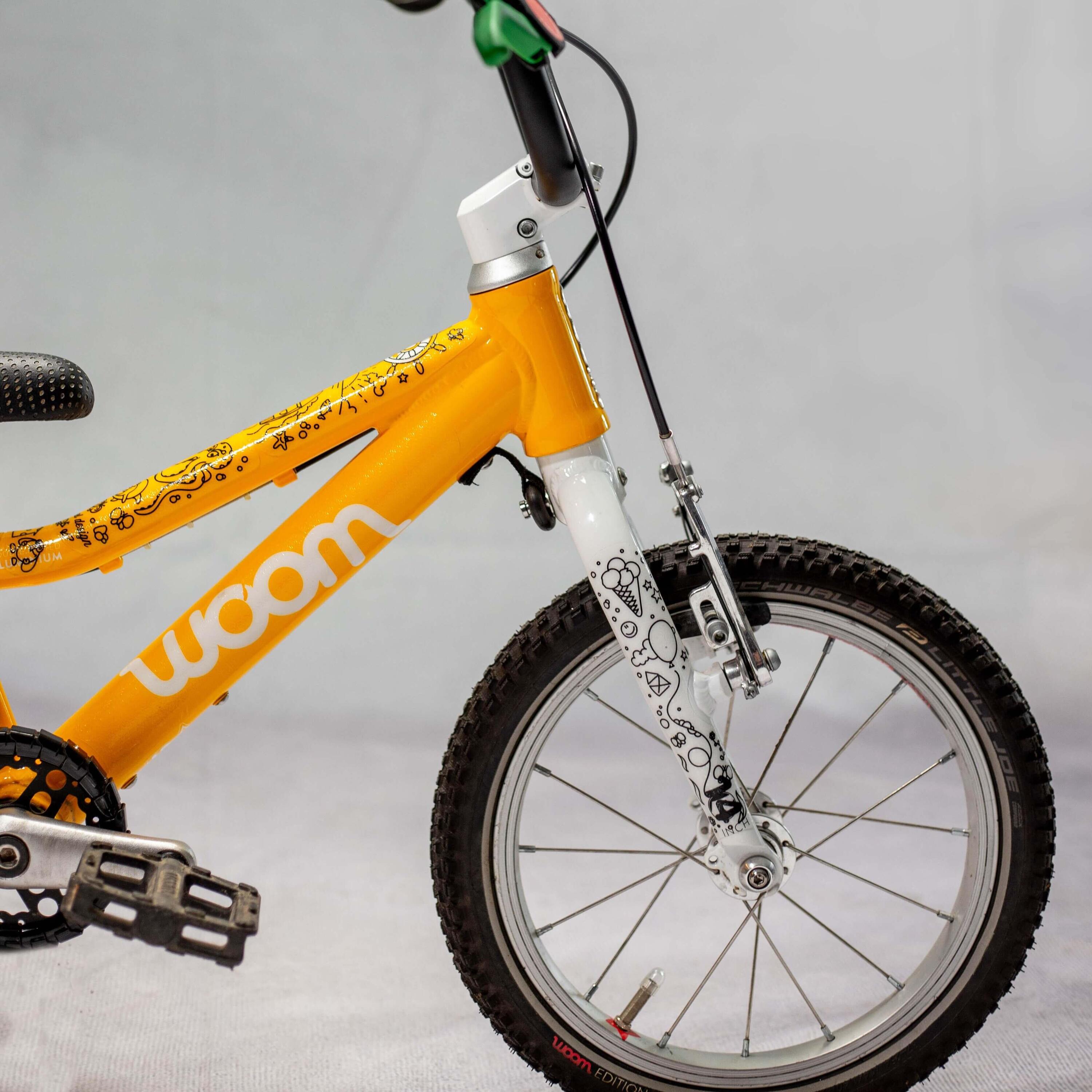 Aufkleber Schutzfolie Rahmenschutz für Kinderfahrräder 23-teilig 14'' - 18'' 4/7