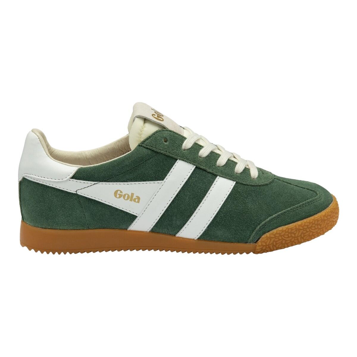 Gola - Baskets Mode Femme Elan Vert - Chaussures De Sport - Blanc|vert - 40 - Decathlon