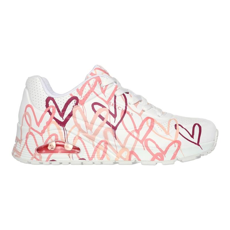 Zapatillas mujer Skechers Uno-spread The Love Blanco