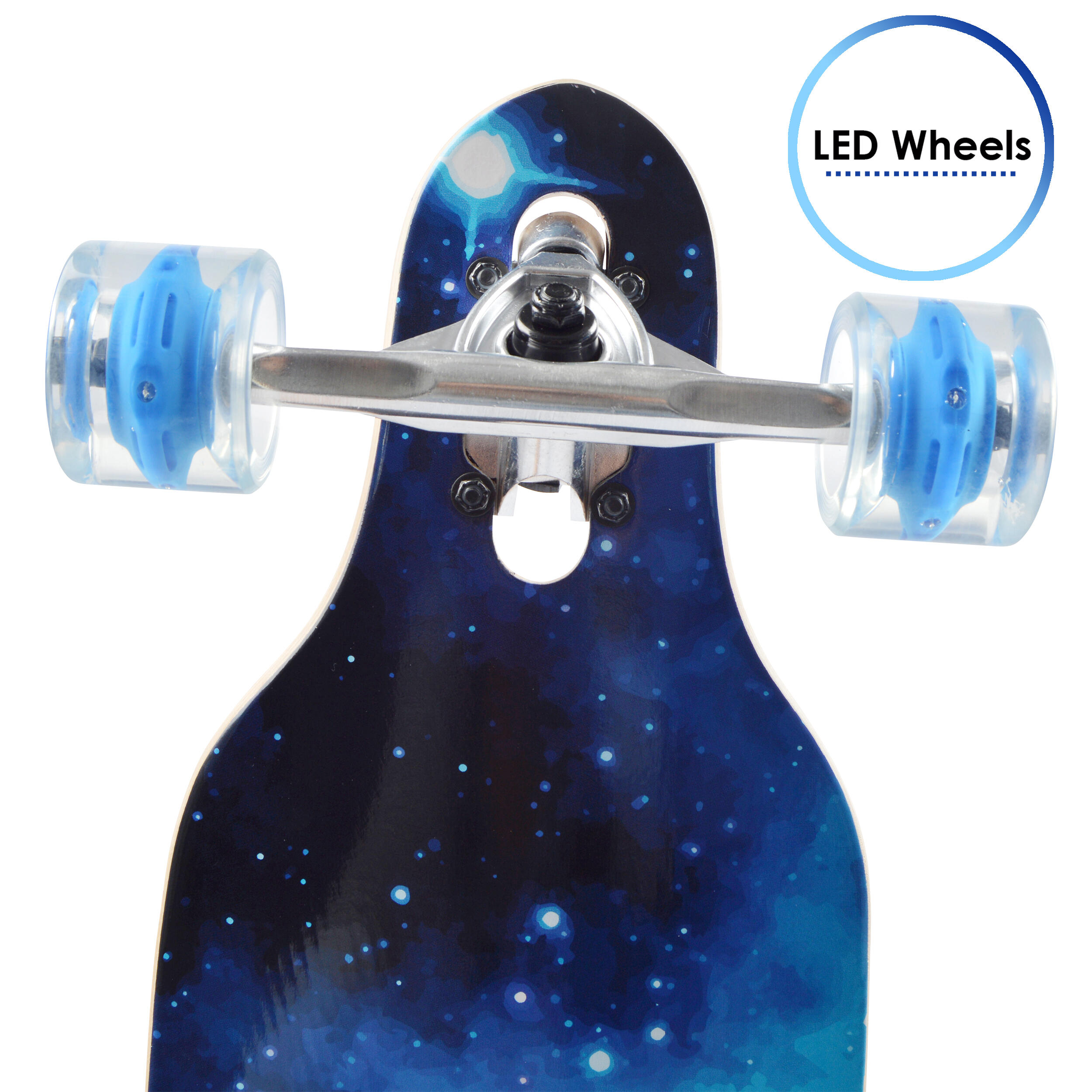 Bamboe Longboard 36" incl. T-Tool, Drop-Through Freeride Cruiser 3/6