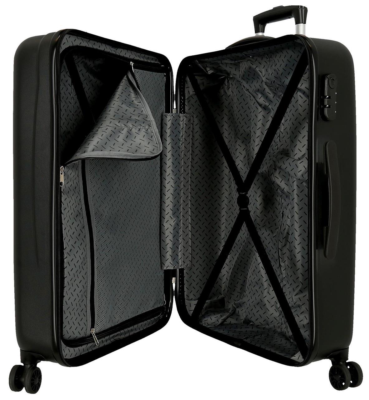 Juego de maletas ABS rígidas Reebok Beverly 105L Negro 3/6