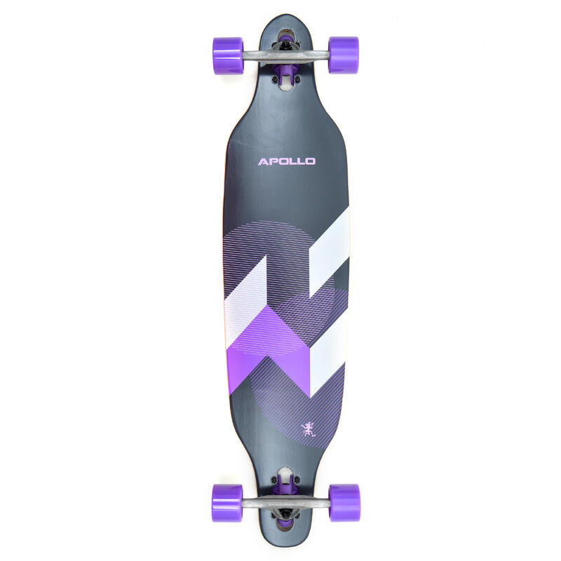 Longboard 38" Édition Spéciale Complet, Roulements ABEC High Speed, Drop-Through
