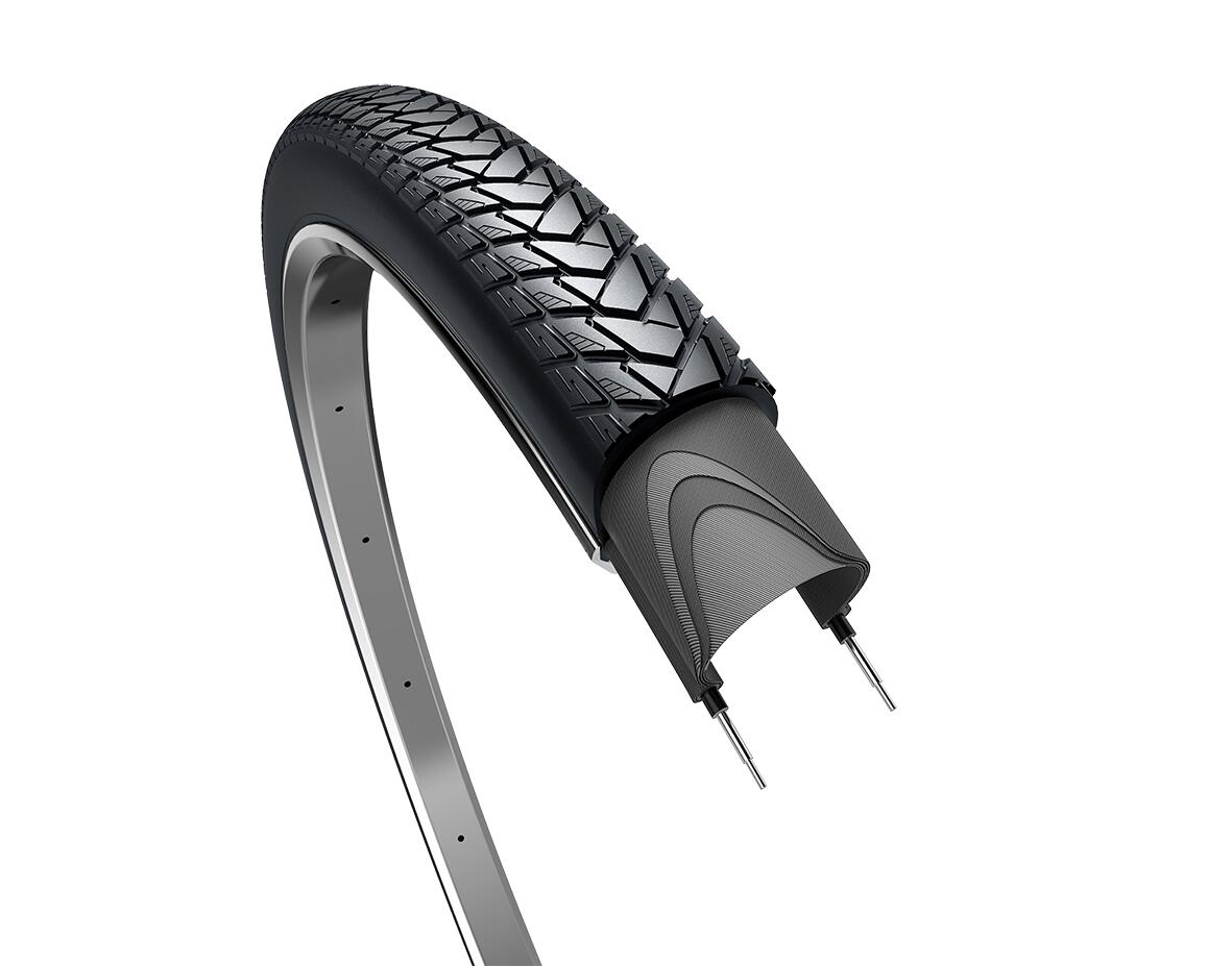 Pneu Edge Traveller Basic 28 x 1.40 - Noir avec réflexion 2/2