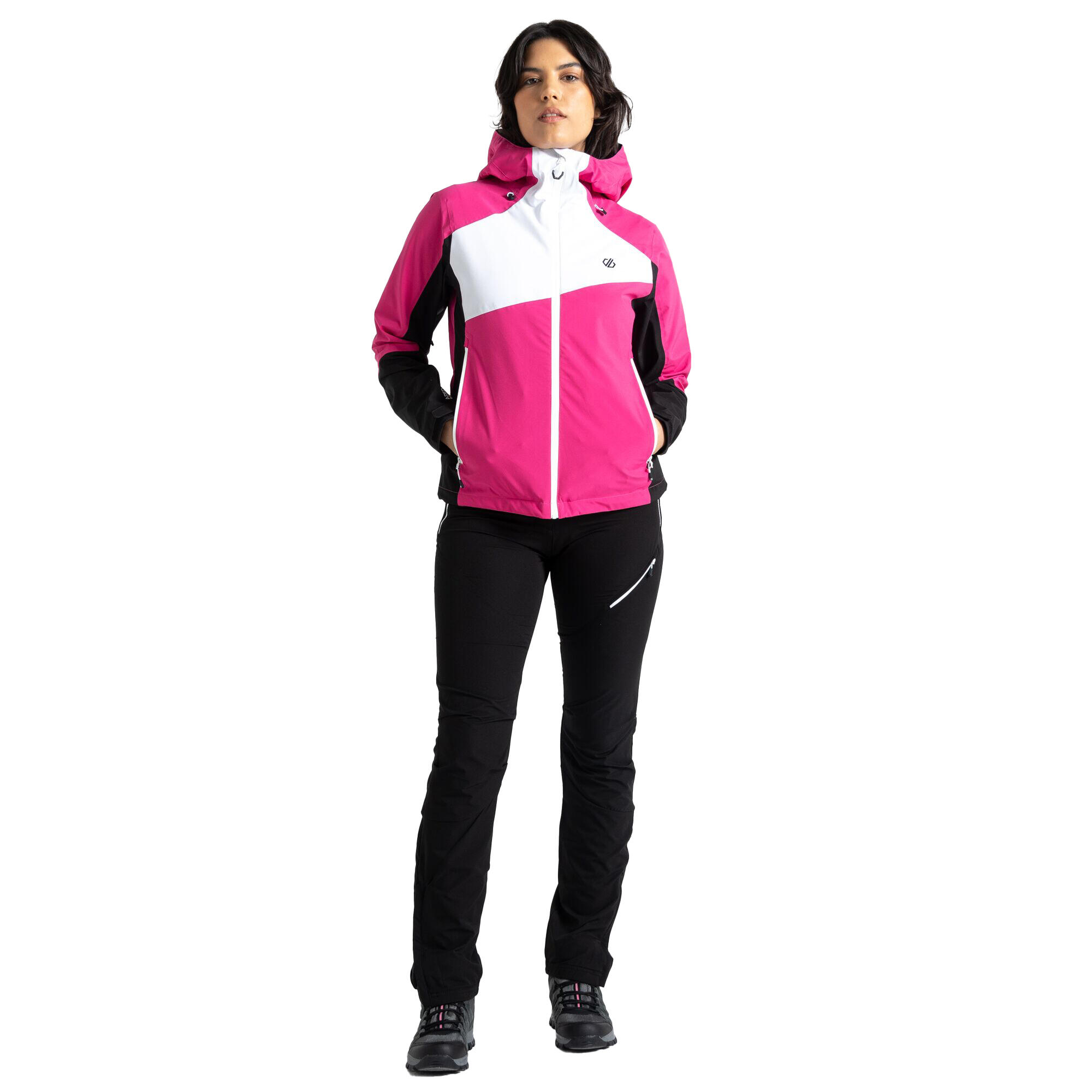 Blouson De Ski EXCALIBAR Femme (Rose Bonbon / Noir) 4/5