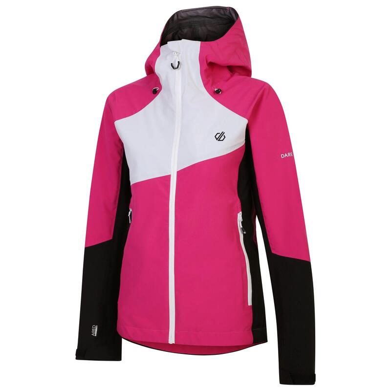 Chaqueta de Esquí Excalibar para Mujer Rosa Puro, Negro