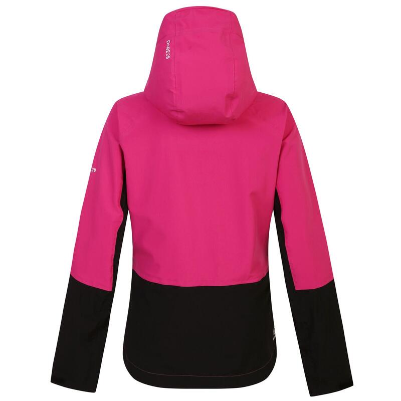 Chaqueta de Esquí Excalibar para Mujer Rosa Puro, Negro