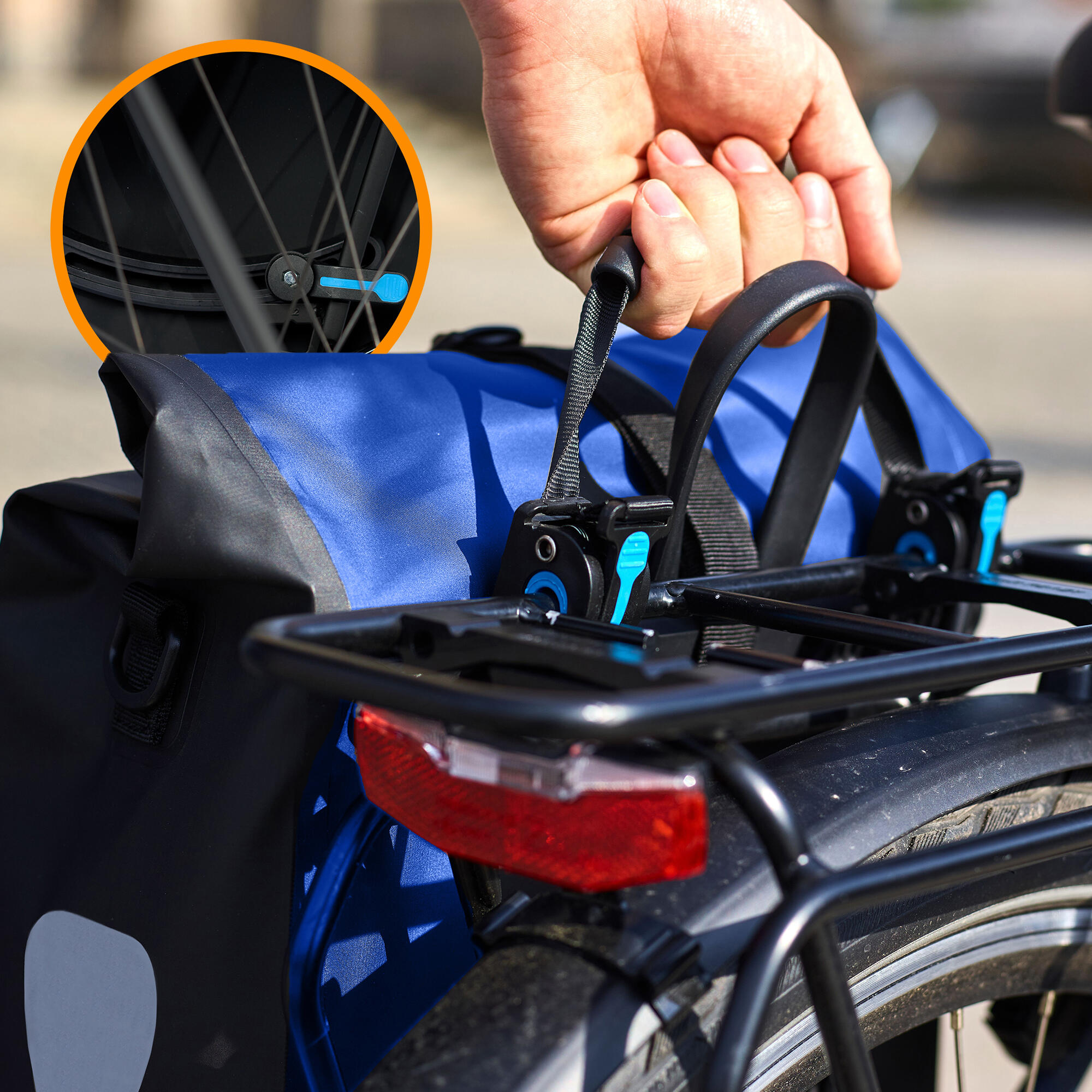 Fahrradtasche Basic 22L-Wasserdichte Gepäckträgertasche perfekter Allrounder 4/8