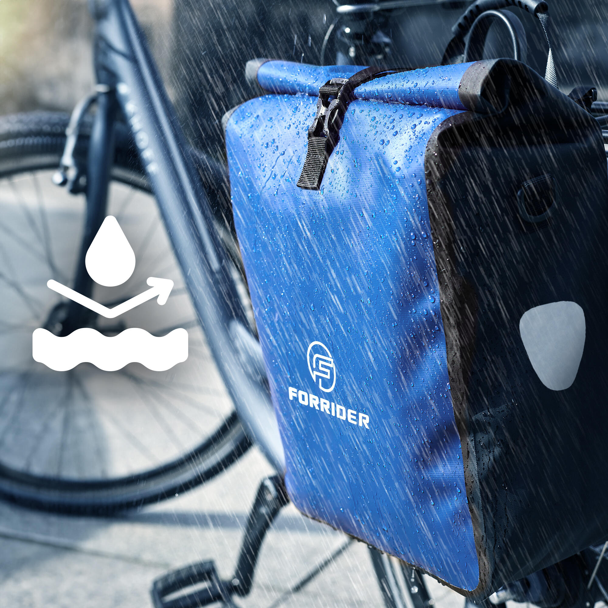 Fahrradtasche Basic 22L-Wasserdichte Gepäckträgertasche perfekter Allrounder 2/8