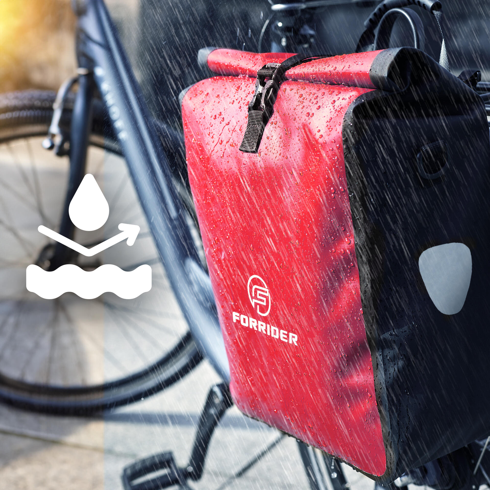 Fahrradtasche Basic 22L-Wasserdichte Gepäckträgertasche perfekter Allrounder 2/8