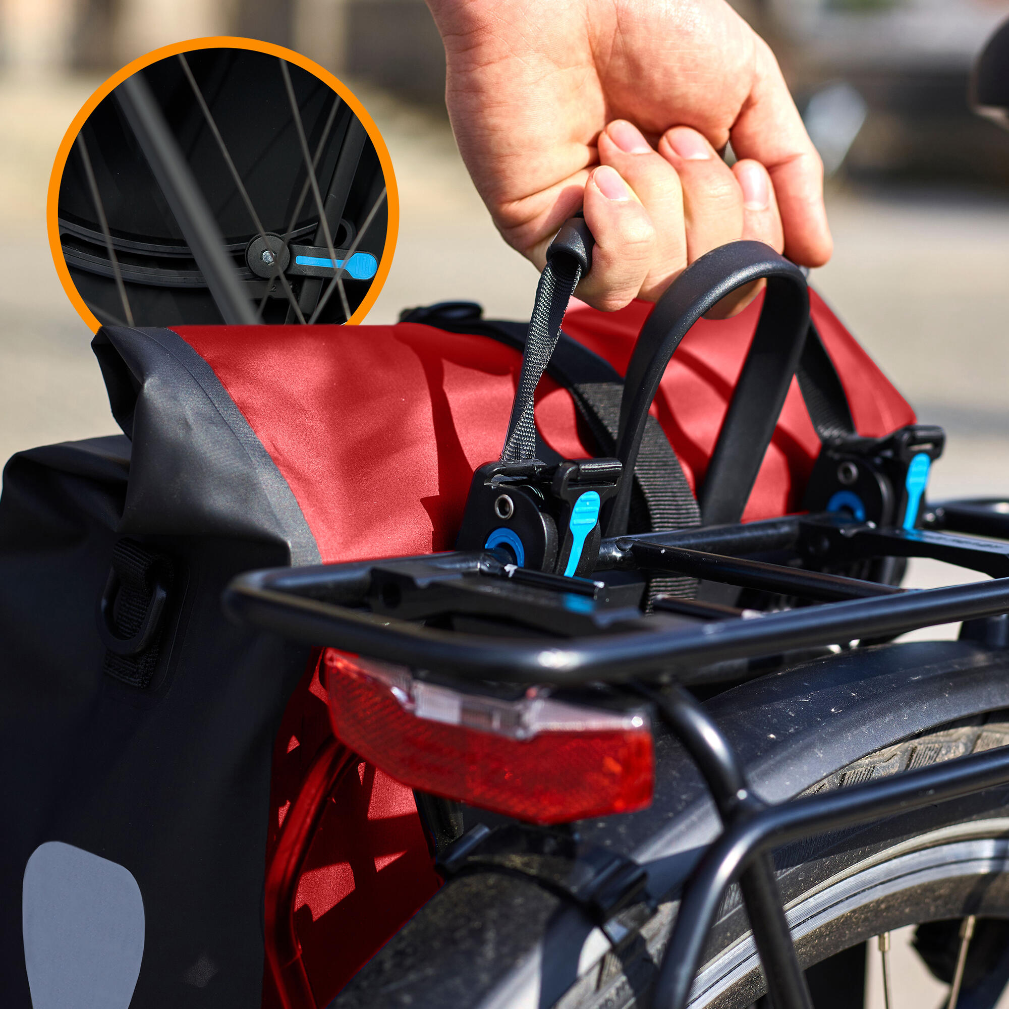 Fahrradtasche Basic 22L-Wasserdichte Gepäckträgertasche perfekter Allrounder 4/8