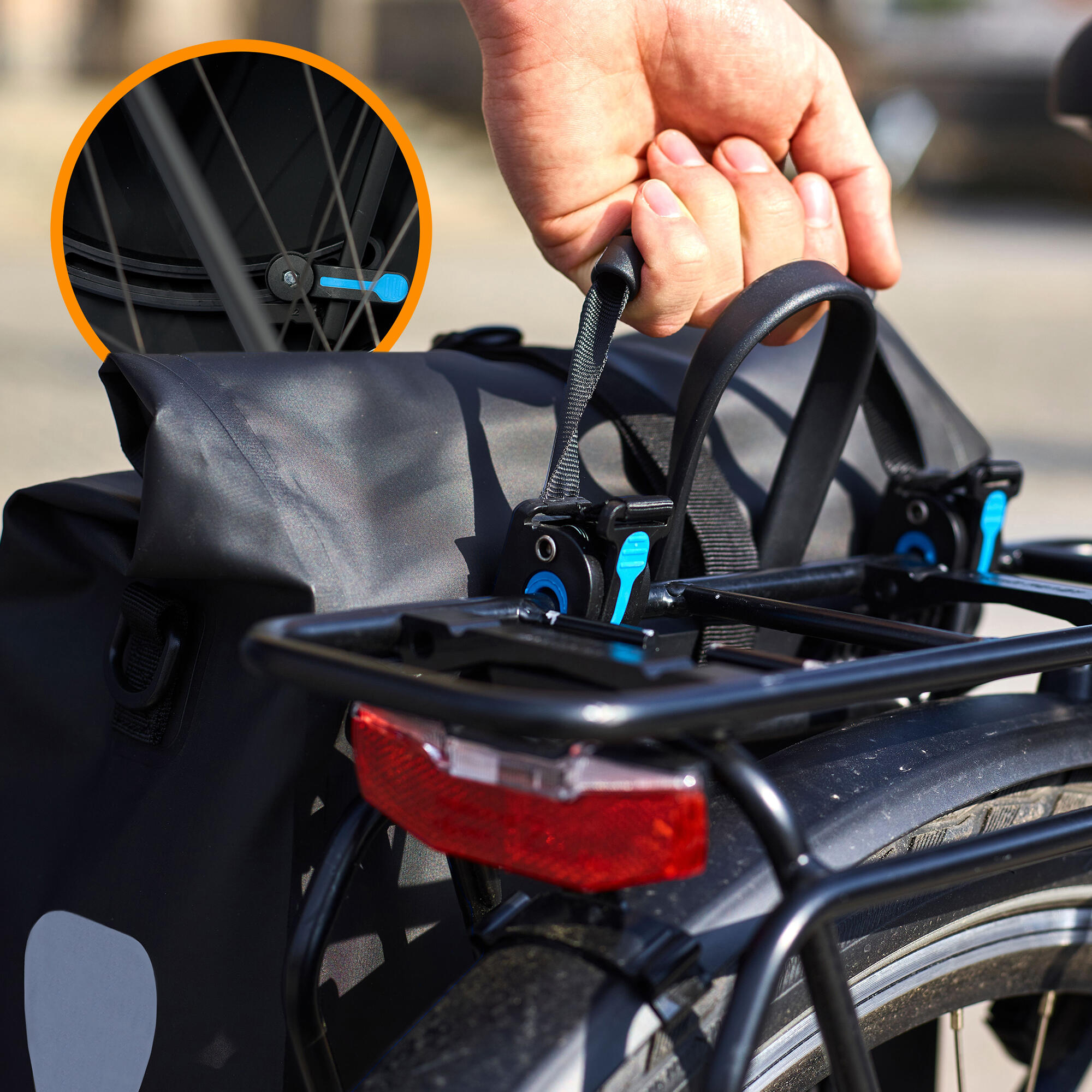 Fahrradtasche Basic 22L-Wasserdichte Gepäckträgertasche perfekter Allrounder 4/8
