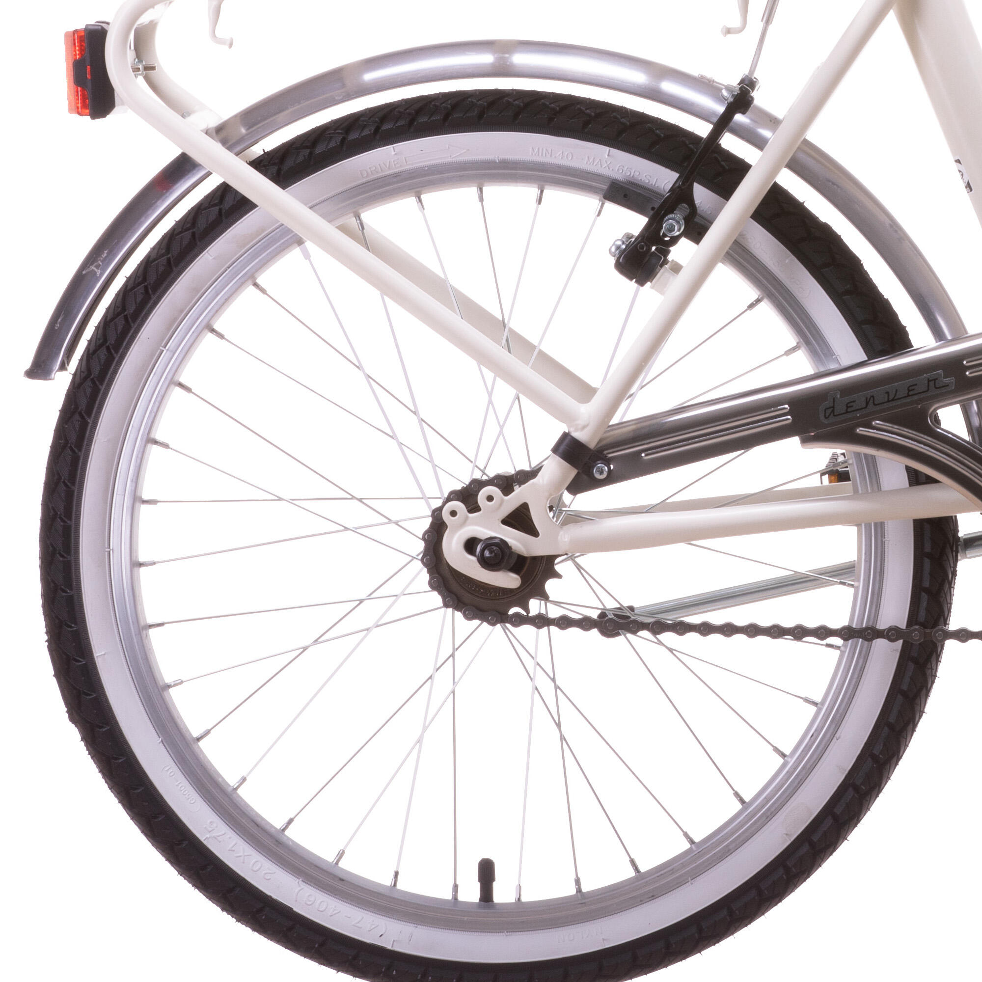 Bicicleta Dobrável 20" Scrapper Dolcevita Branco 3/4