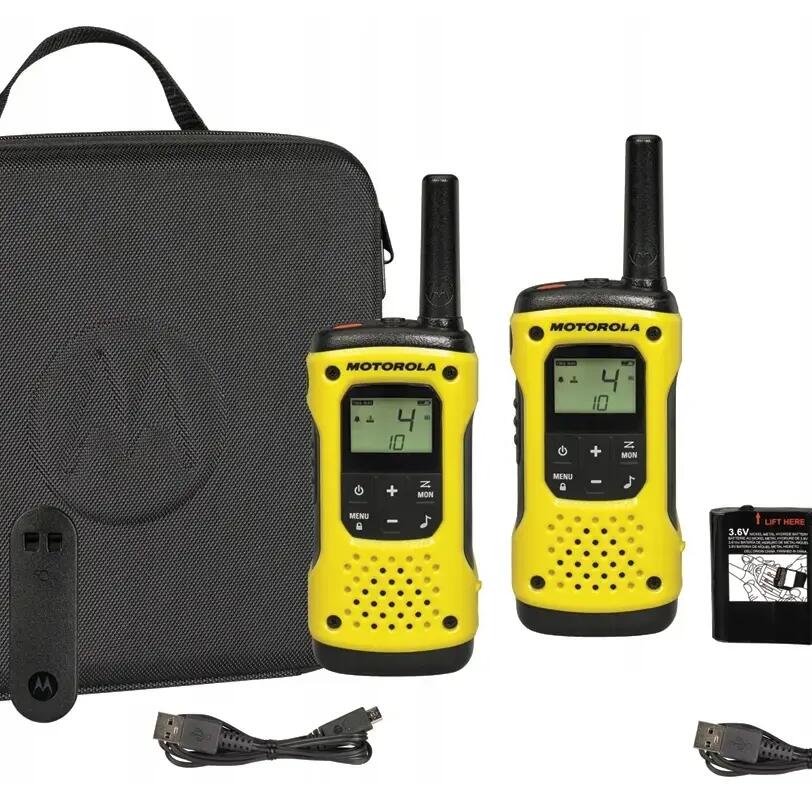 Portable PMR radio Motorola TLKR T92 H2O IP67 set with 2 pieces Yellow