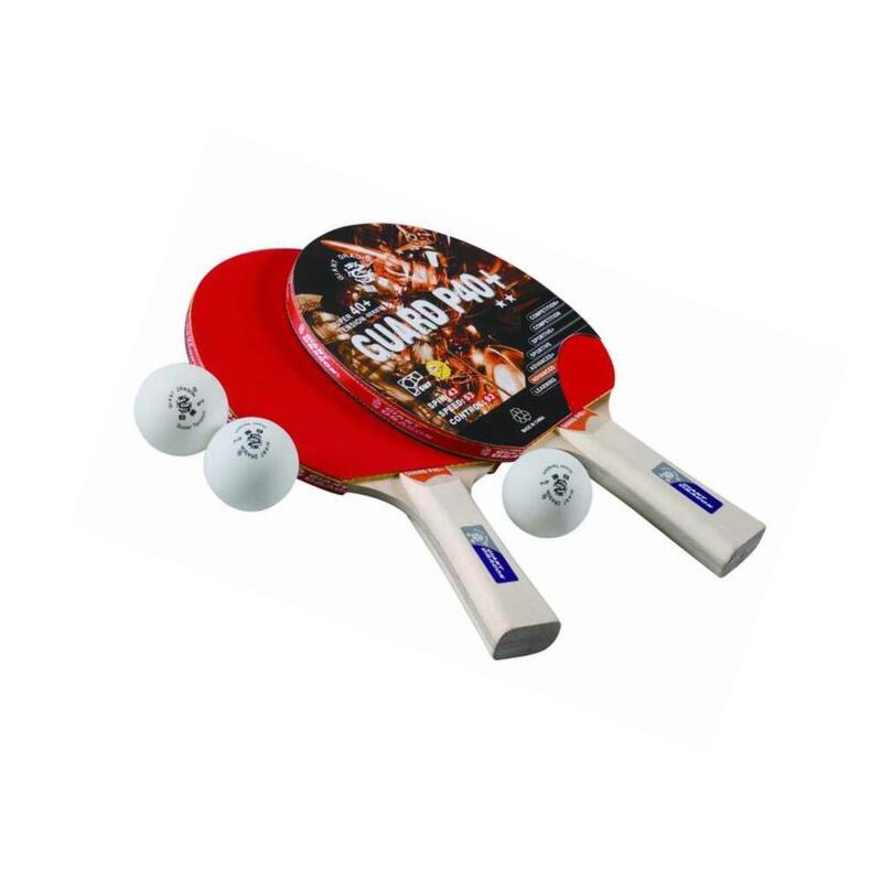 Devessport Juego de raquetas Ping Pong B2 Star 2 raquetas + 3 pelotas de ABS