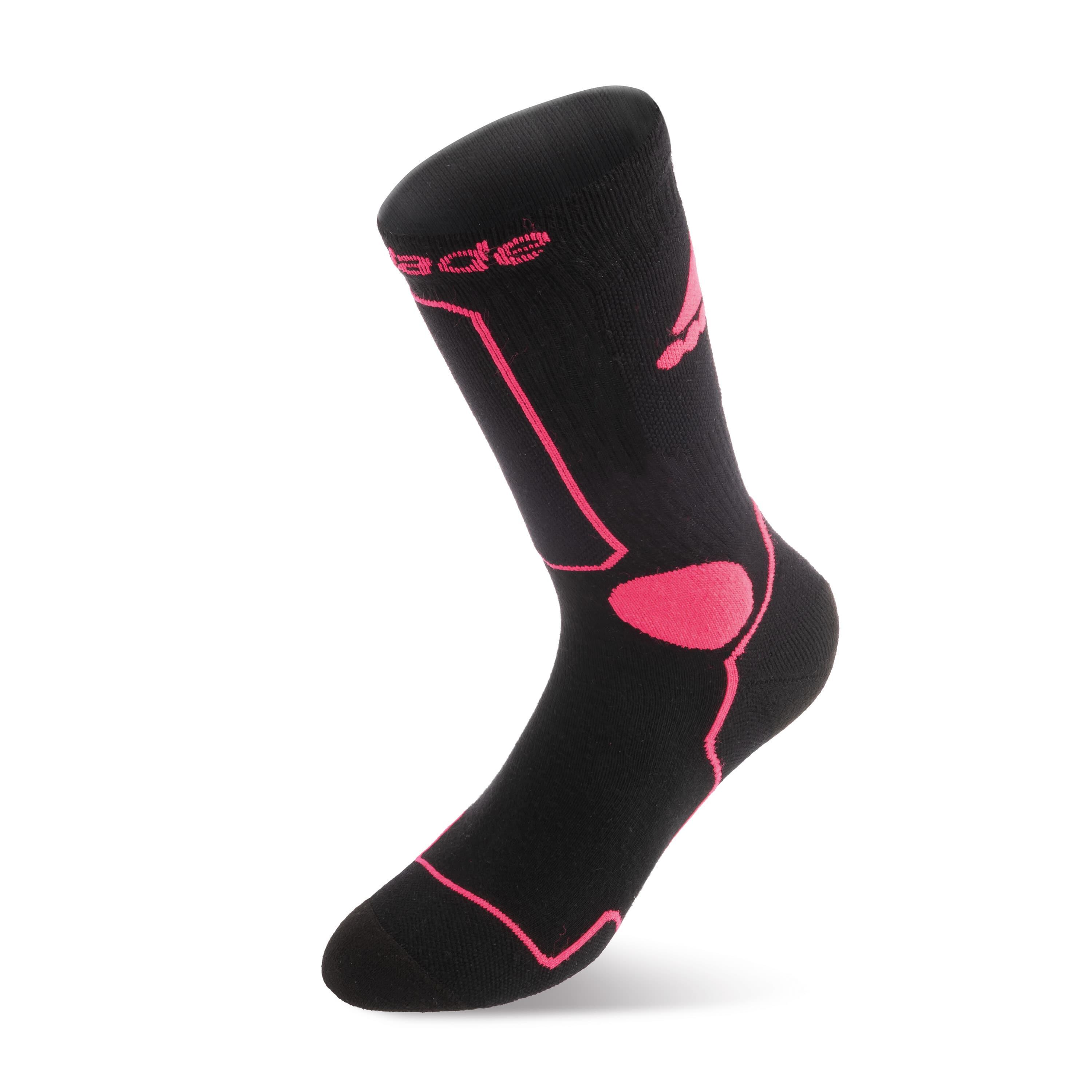 Rollerblade - Chaussettes De Patinage Rollerblade Pour Femmes - Chaussettes - Noir|rose - 38 S - Decathlon