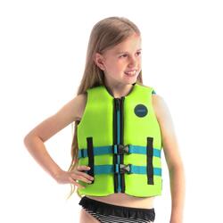 NÉOPRÈNE Lime Gilet de sauvetage enfant 50N jetski wakeboard bateau SUP natation