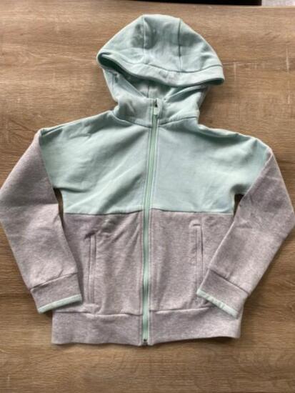 Tussen Particulieren - Groen/grijs gevlekte zip-up hoodie