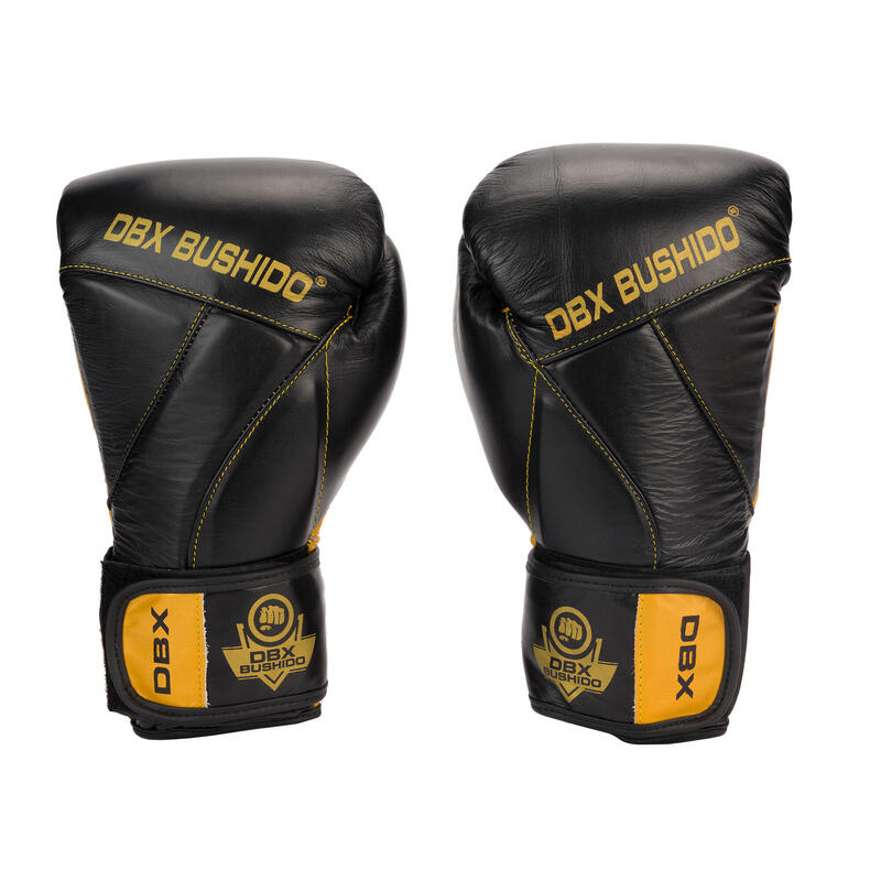 Gants de boxe DBX BUSHIDO en cuir naturel