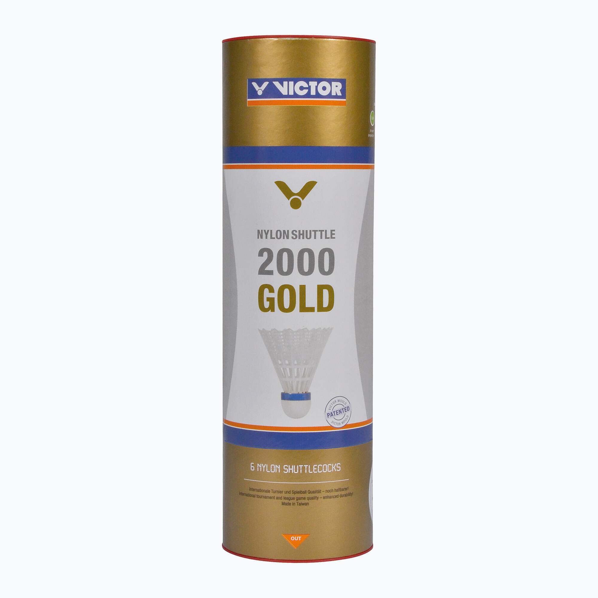 Lot de 6 volants en nylon Victor Gold 2000 4/6