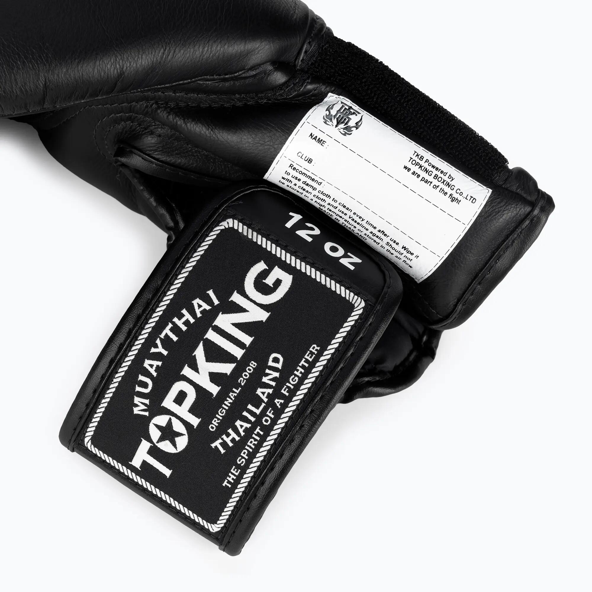Luvas de Boxe Topking SUPER AIR DOUBLE TONE Pretas RESPIRÁVEIS 5/5
