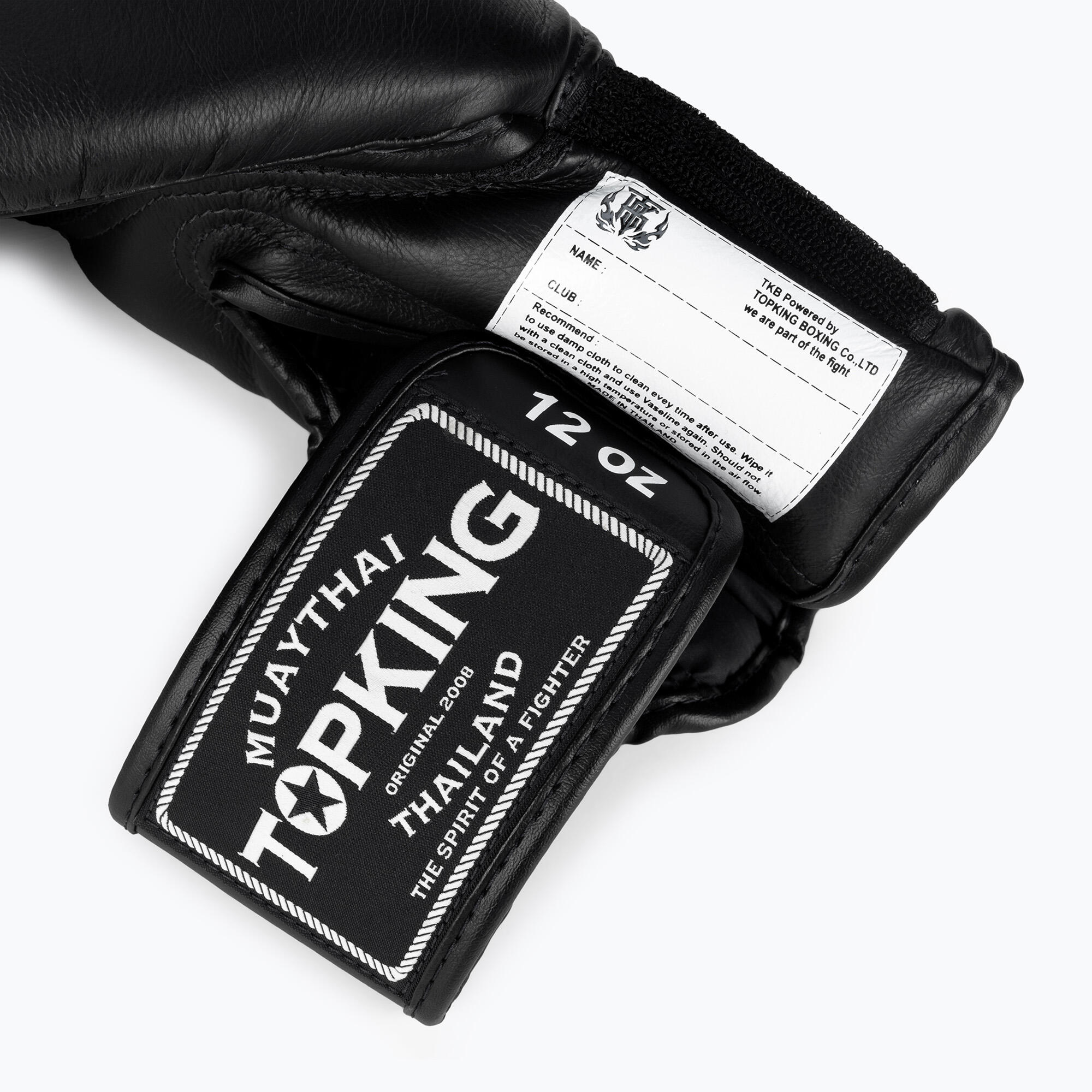 Gants de Boxe Topking SUPER AIR DOUBLE TONE Noirs RESPIRANTS 5/5