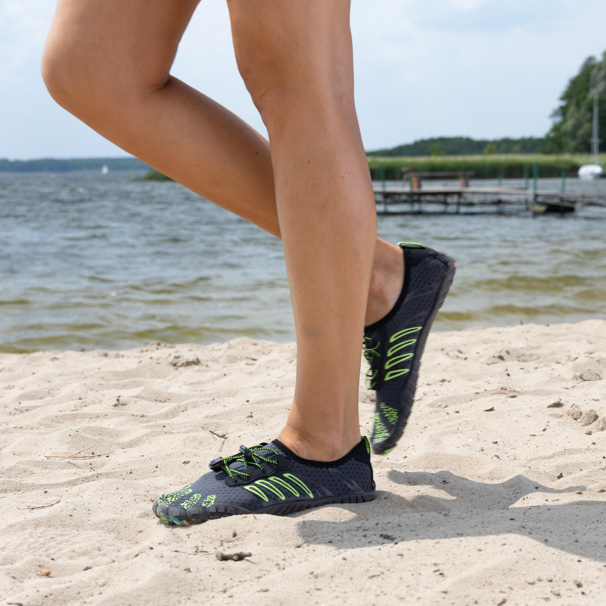 Sapatos aquáticos de praia AQUASTIC para ouriços-do-mar 5/7