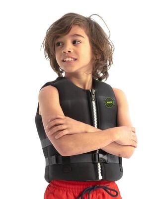 NEOPREN Black Kinder Schwimmweste 50N Jetski Boot Wasserski Funtube Schwimmen