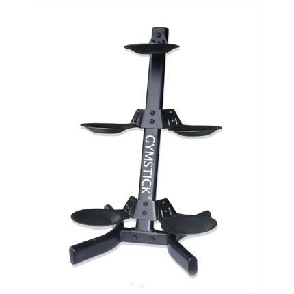 Stojak na piłki lekarskie i kettlebell