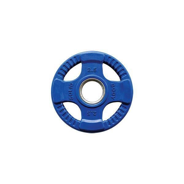 BODY-SOLID Barevné gumové olympijské kotouče 4 Grip 2,5 kg