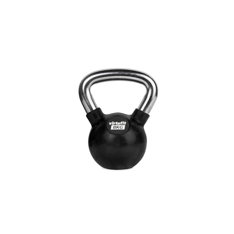 Gantera Kettlebell din cauciuc 8 kg VirtuFit