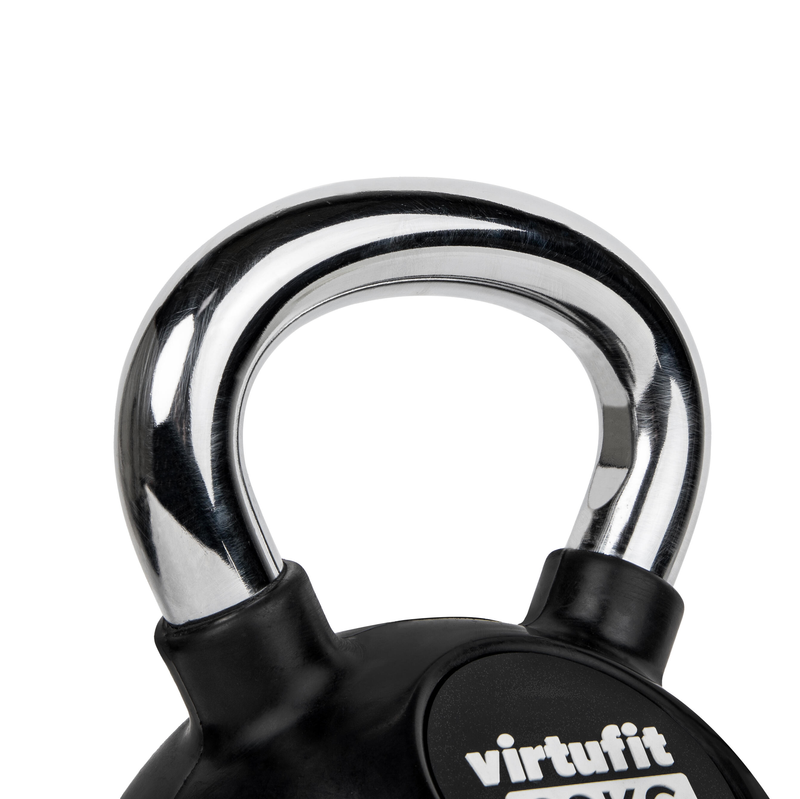 Kettlebell - Fitness - Rubber/Chroom 3/3