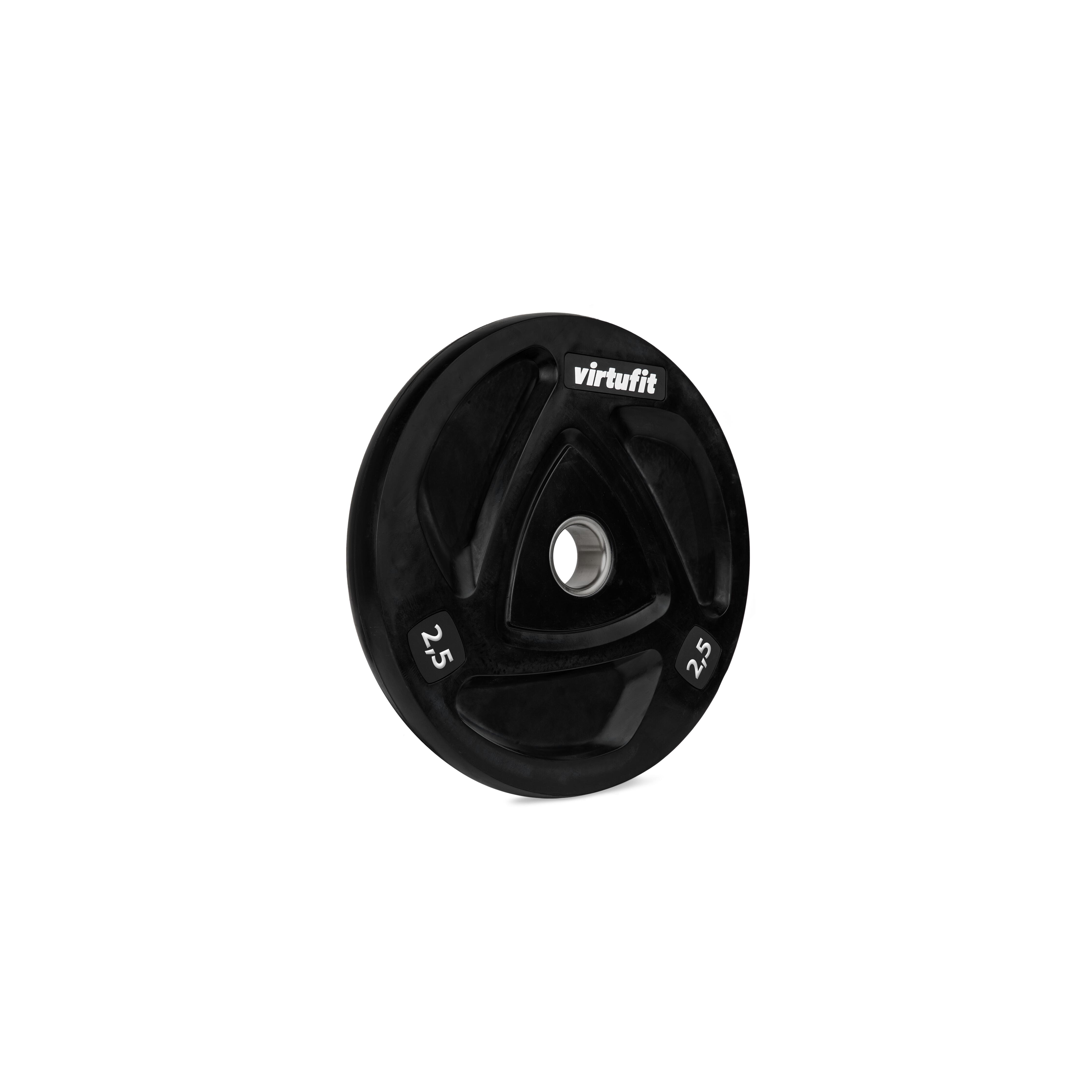 Virtufit - Plaque De Poids Olympique En Caoutchouc - Musculation - Poids De Musculation - Noir - 2,5 Kg - Decathlon