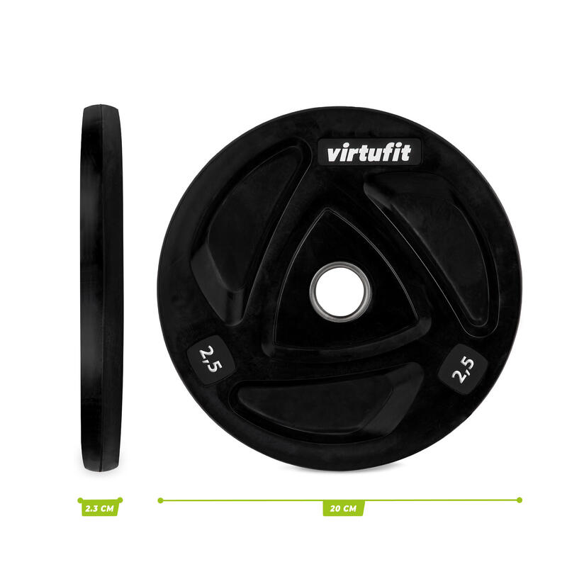 Disc Greutate Olimpic Cauciuc  VirtuFit 50 mm - 2.5 kg