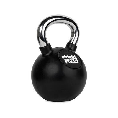 Kettlebell - fitness - rubber/chroom