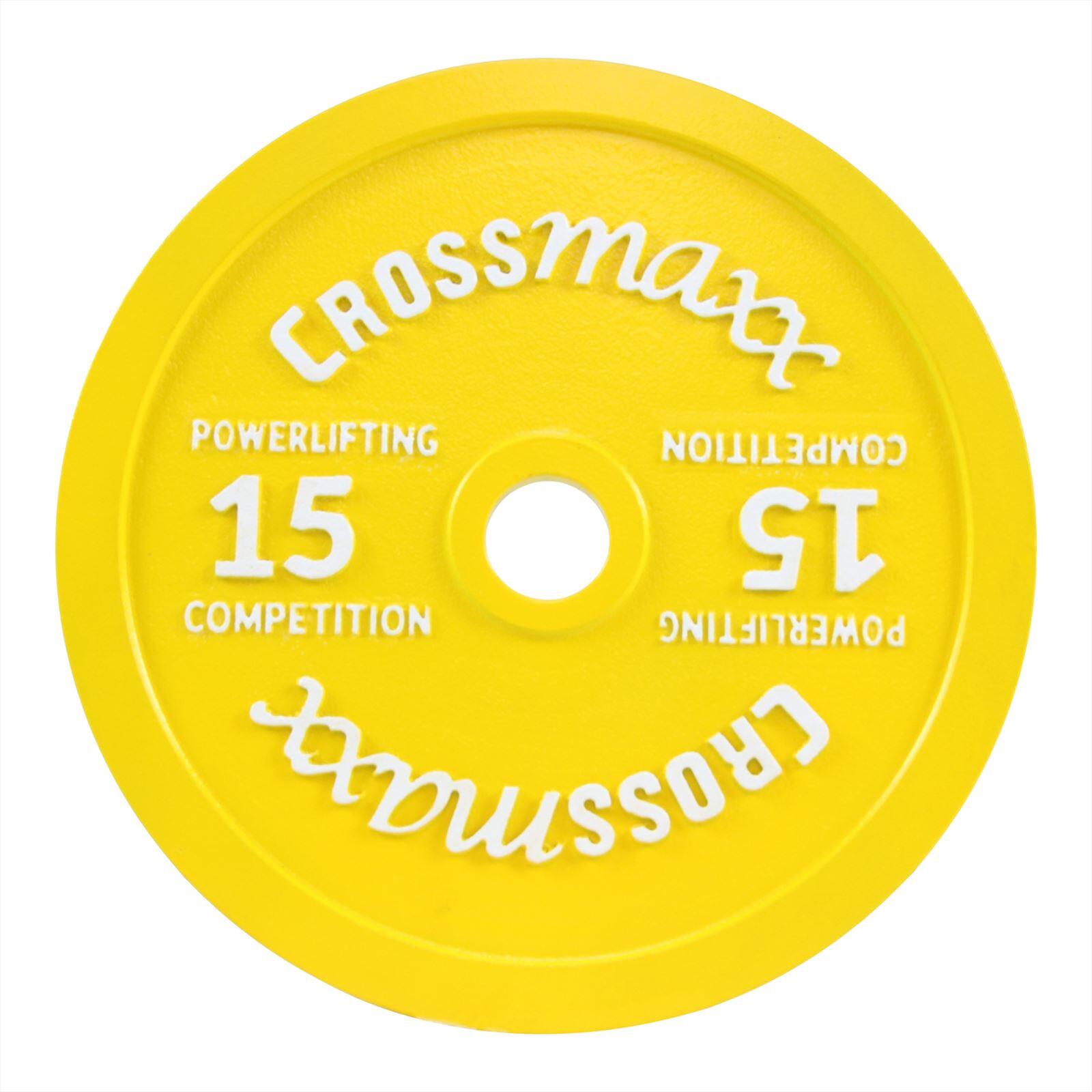 Lifemaxx - Plaques De Poids Calibrées - 50 Mm - Poids De Musculation - Jaune - 15 Kg - Decathlon