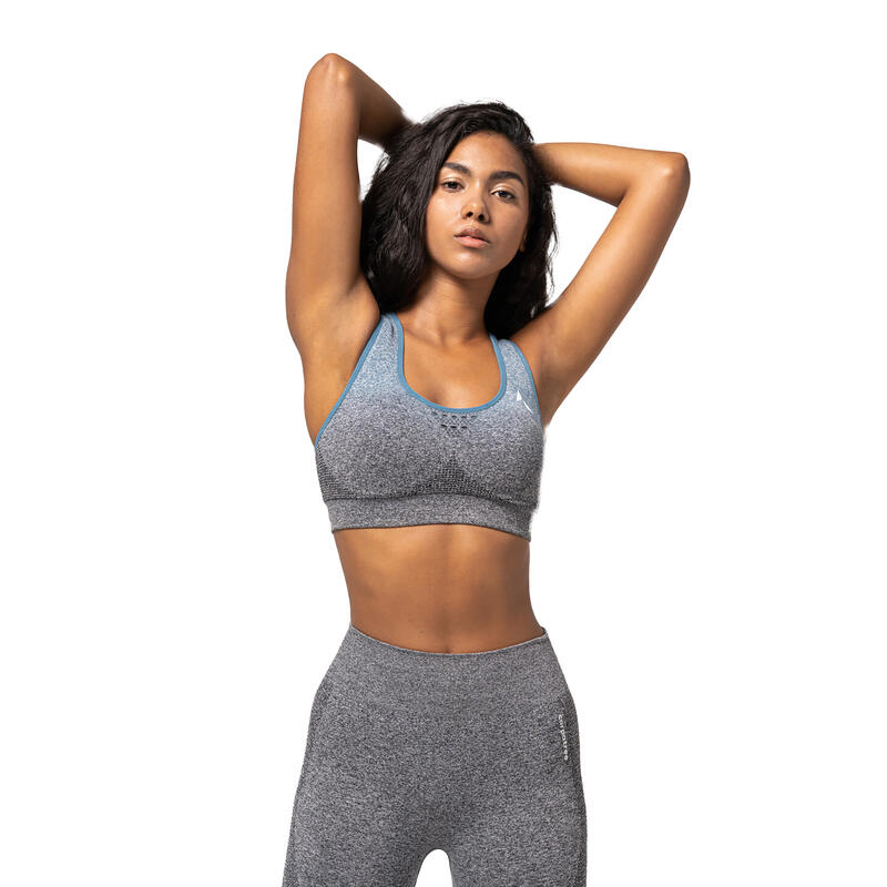 Bustieră Fitness Carpatree Phase Seamless Gri