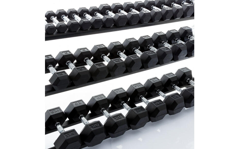 Estante de Armazenamento de 3 Camadas para Halteres - Preto 5/7