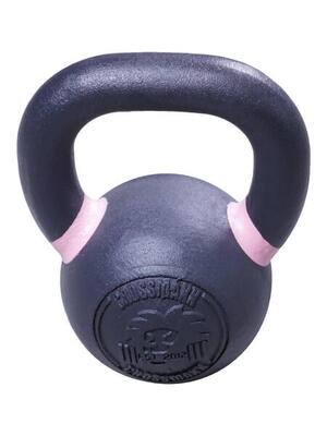 Crossmaxx kettlebell - gietijzer met poedercoating - 8 kg