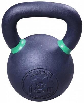 Crossmaxx kettlebell - gietijzer met poedercoating - 28 kg
