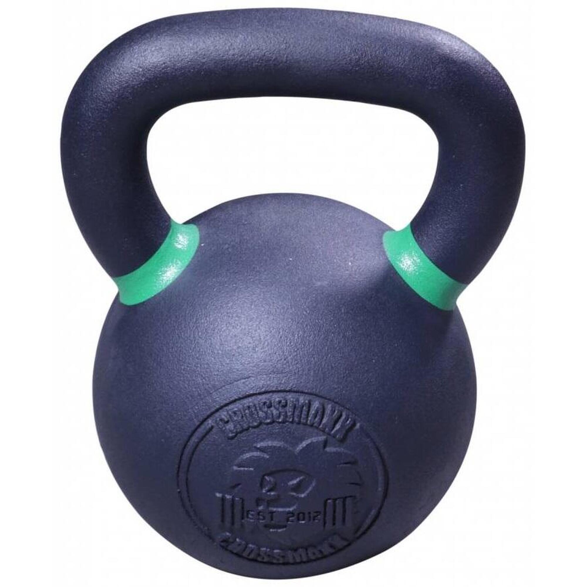 Crossmaxx Kettlebell - Fonte avec revêtement en poudre - 28 kg