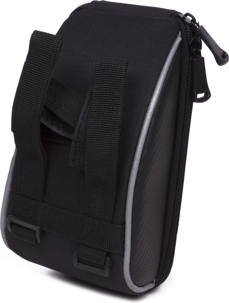 Sacoche de guidon avec support pour téléphone portable vélo noir 3/5