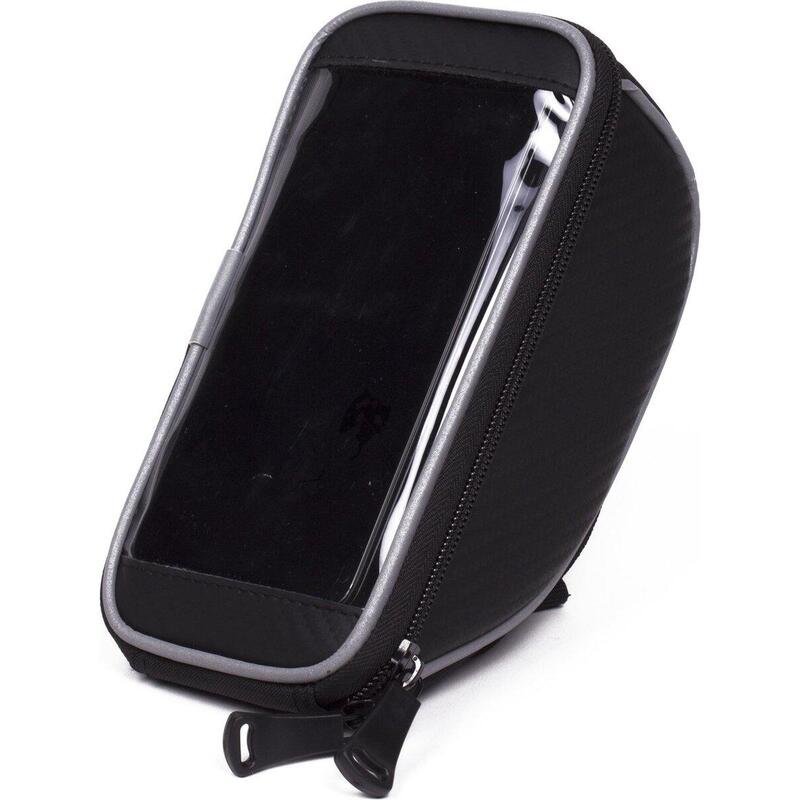 Sacoche de guidon avec support pour téléphone portable vélo noir