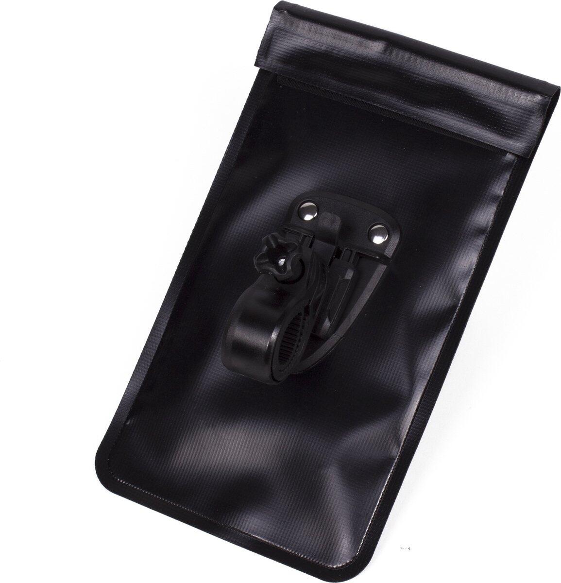 Sacoche de guidon avec support pour téléphone portable vélo noir 4/5