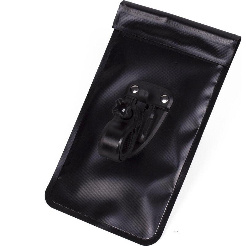 Sacoche de guidon avec support pour téléphone portable vélo noir