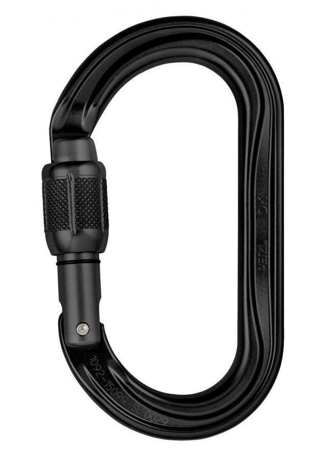 PETZL Moschettone Arrampicata Ok Screw Lock M33 Sln 22Mm