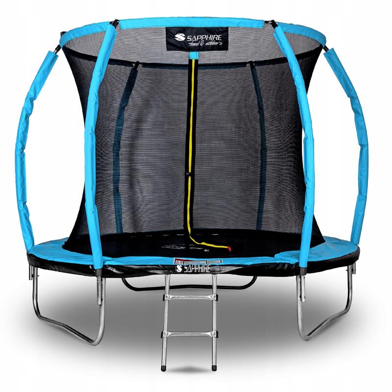 Trampolina Sapphire ST-1010W 10FT 312 cm z siatką wewnętrzną, drabinka